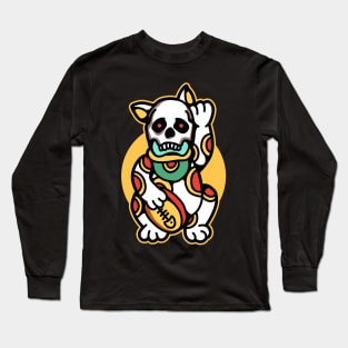 skull neko Long Sleeve T-Shirt